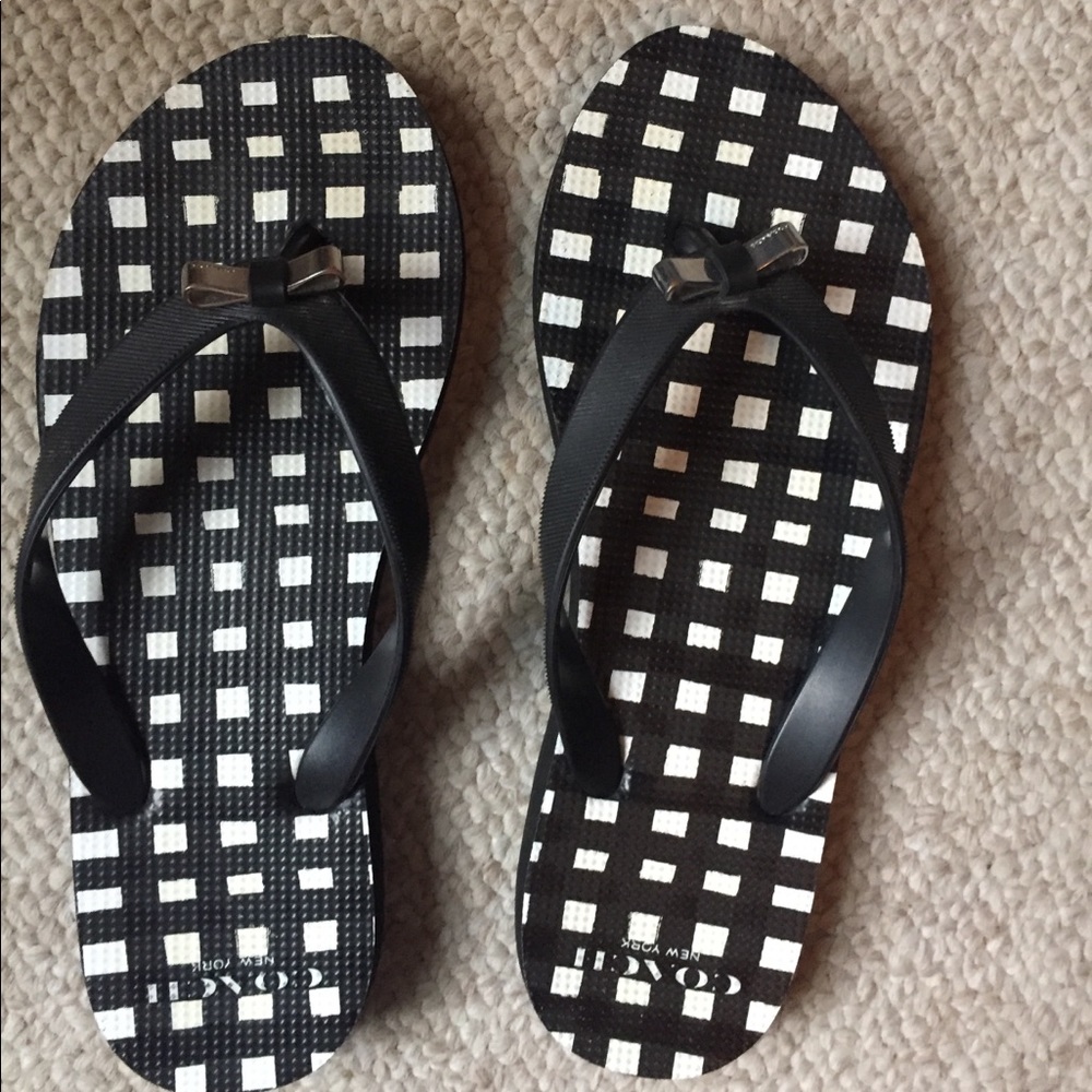 Coach flip flops
